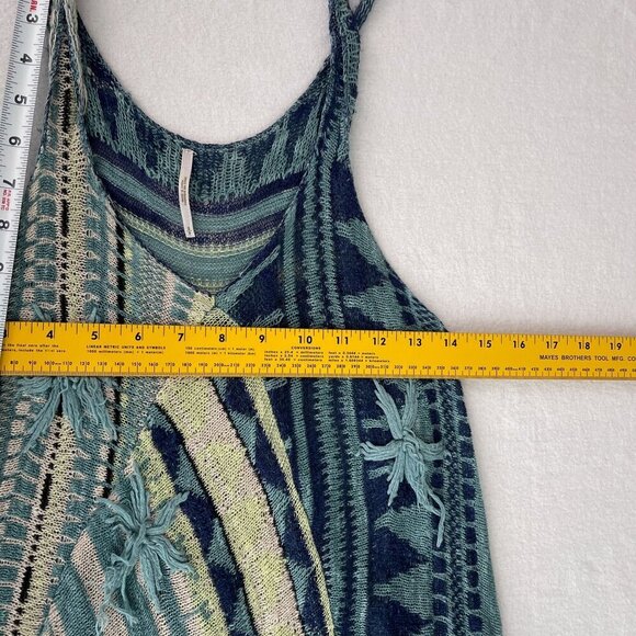 Free‎ People Madagascar Boho Chic Sleeveless Yarn Knit Tunic Tank Top Women S - Picture 10 of 14